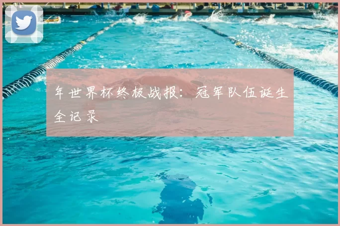 年世界杯终极战报:冠军队伍诞生全记录