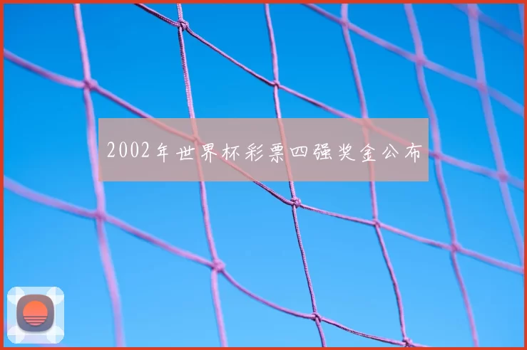 2002年世界杯彩票四强奖金公布